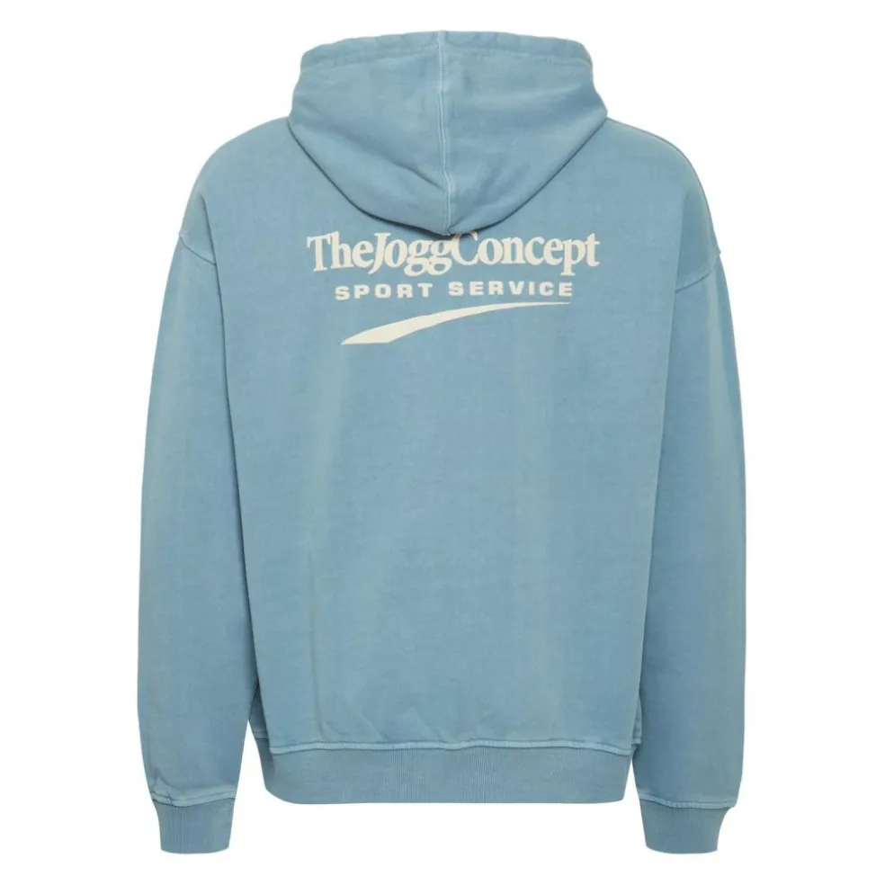 TheJoggConcept Rubi hoodie heren aegean blue