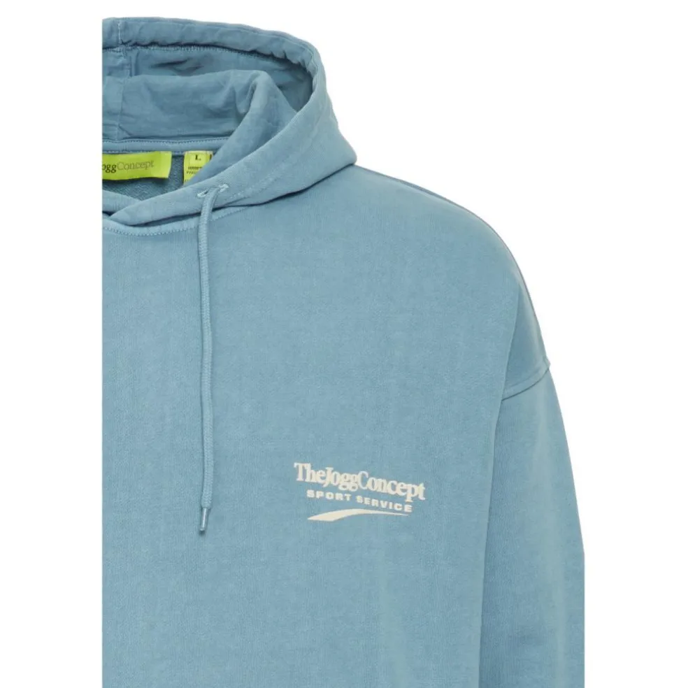 TheJoggConcept Rubi hoodie heren aegean blue