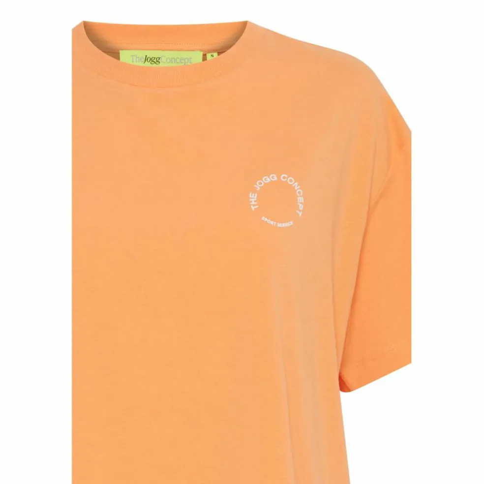 TheJoggConcept Simona Box shirt dames tangerine