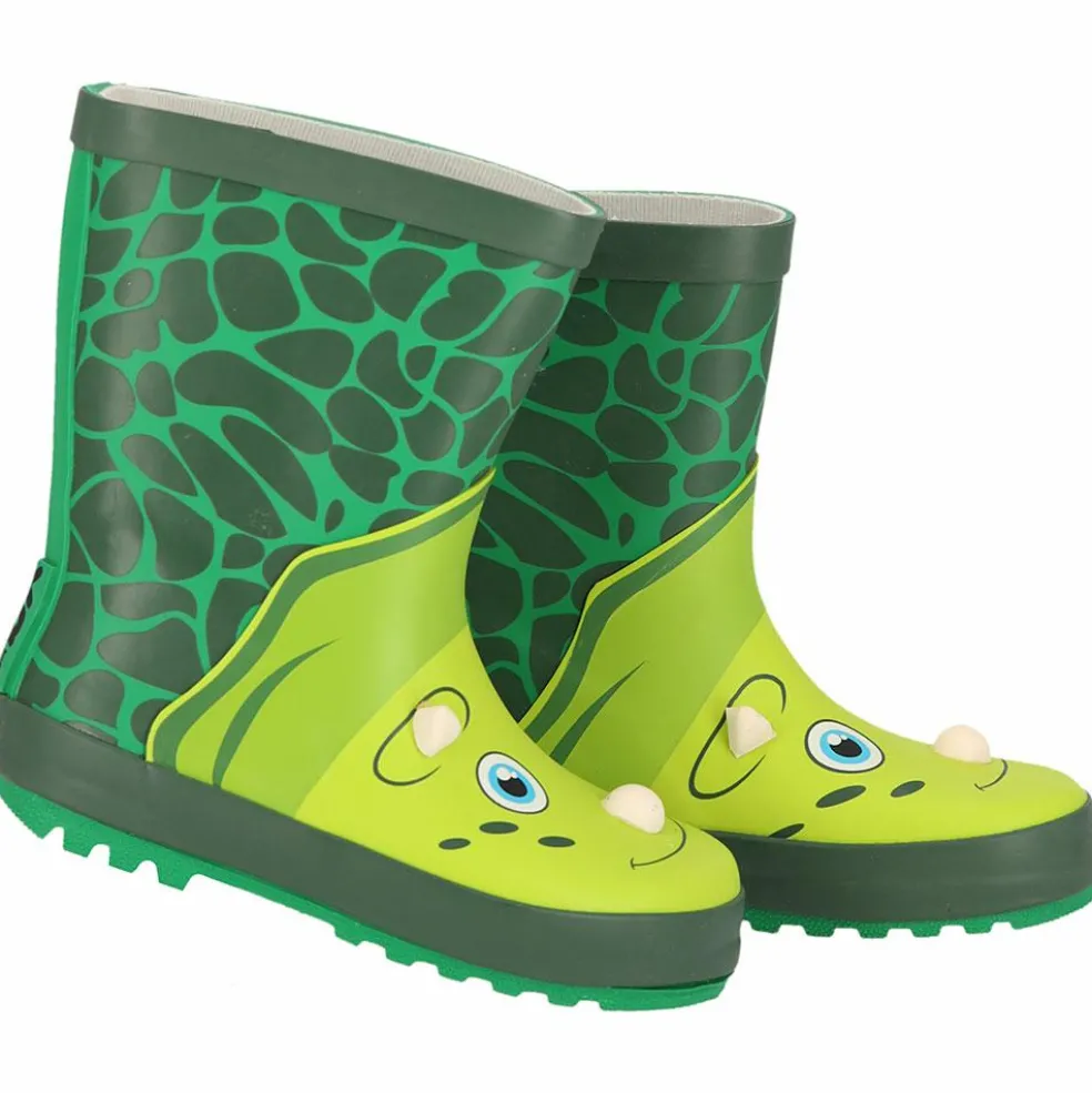 XQ Dino regenlaarzen junior green