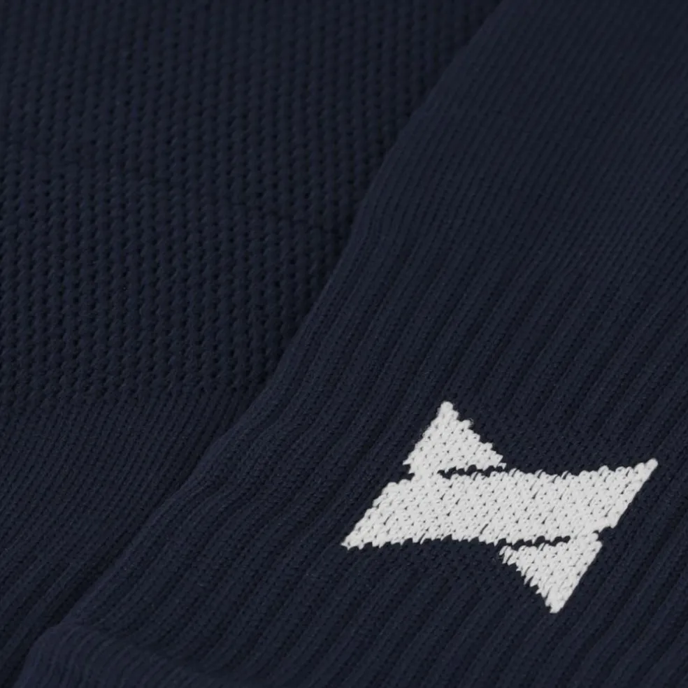 Xtreme Sockswear Pro Footless Soccer sleeves navy 2-pack