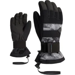 Ziener Manu AS handschoenen junior grey mountain print