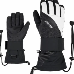 Ziener MILANA AS handschoenen dames black structure white